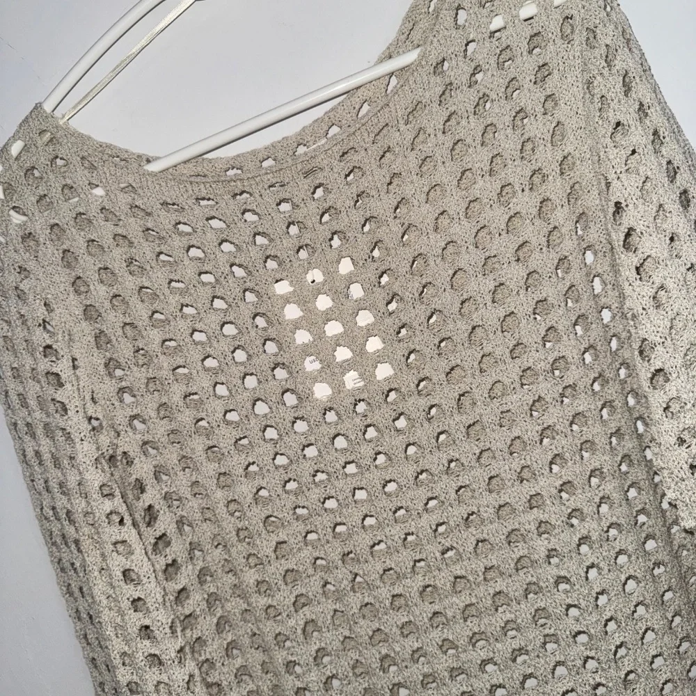 Oak & Fort Swimsuit Cover Up Crochet Dress in Cream for Women - Size Medium - Picture 8 of 8